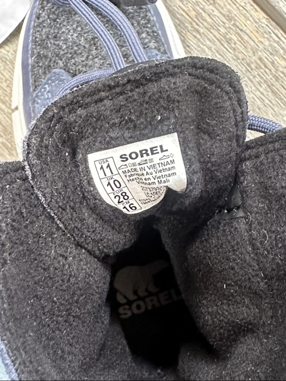 SOREL Kids' Explorer Waterproof Lace-Up Boot Blue India Ink/Moonstone Size 11